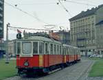 Wien WVB SL A (M 4022 + m + m) Praterstern am 13. Juni 1971. - Scan von einem Farbnegativ. Fim: Kodacolor X. Kamera: Kodak Retina Automatic II.