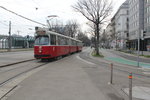 Wien Wiener Linien SL 1 (E2 4004 + c5 1404) Innere Stadt, Franz-Josefs-Kai / Schottenring am 23. März 2016.