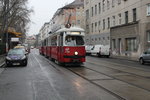 Wien Wiener Linien SL 5 (E1 4788 + c4 1316) Brigittenau, Rauscherstraße am 17. Februar 2016.