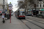 Wien Wiener Linien Straßenbahn: Wagentypen in Betrieb im Feber / Februar 2016: ULF-Tw B1.