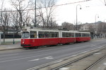 Wien Wiener Linien SL 1 (E2 4031 + c5 1431) Innere Stadt, Dr.-Karl-Renner-Ring am 24. März 2016.