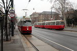 Wien Wiener Linien SL 2 (E2 4061 + c5 / c5 1436 + E2 4047) Innere Stadt, Parkring (Hst.