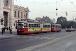 Wien WVB SL T (E1 4825) I, Innere Stadt, Dr.-Karl-Lueger-Ring / Burgtheater im Oktober 1978.