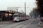 Wien WVB SL 132 (E1 4803 + c2 10xx) I, Innere Stadt, Franz-Josefs-Kai (Endstation U-Bahnstation Schottenring (Einstiegstelle) im Oktober 1978.