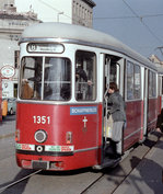 Wien WVB SL 8 (c4 1351) XII, Meidling, Eichenstraße / Meidlinger Hauptstraße / Philadelphiabrücke im Oktober 1979.