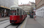 Wien Wiener Linien SL 5 (c4 1317 + E1 4795) XX, Brigittenau, Rauscherstraße am 17. Oktober 2016.
