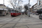 Wien Wiener Linien SL 18 (E2 4316) XV, Rudolfsheim-Fünfhaus, Neubaugürtel / Märzstraße am 16. Februar 2016.
