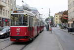 Wien Wiener Linien SL 67 (c5 1477 + E2 4077) X, Favoriten, Quellenstraße (Hst.