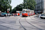 Wien WVB SL 71 (E2 4009) I, Innere Stadt, Schubertring / Schwarzenbergplatz am 28. Juli 1994. - Scan von einem Farbnegativ. Film: Scotch 200. Kamera: Minolta XG-1.
