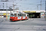 Wien WVB SL 21 (E1 4698) II, Leopoldstadt, Praterstern am 28. Juli 1994. - Scan von einem Farbnegativ. Film: Scotch 200. Kamera: Minolta XG-1.