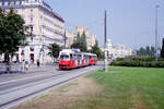 Wien WVB SL 31 (E1 4819) I, Innere Stadt, Franz-Josefs-Kai / Schottenring im August 1994.