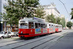 Wien Wiener Stadtwerke-Verkehrsbetriebe (WVB) SL 1 (E1 4665 (SGP 1967)) I, Innere Stadt, Franz-Josefs-Kai (Hst.