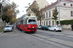 Wien Wiener Linien SL 25 (E1 4808 (SGP 1973)) XXI, Floridsdorf, Schloßhofer Straße / Bentheimstraße am 21. Oktober 2016.