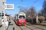 Wien Wiener Linien SL 6 (E1 4510) X, Favoriten, Hst. Knöllgasse am 15. Februar 2017.