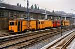 Und hier genau das Richtige für echte Stadtbahnfans: ATW 6898, ATW 6899, ATW 6890 und ein ABW vor dem Depot Michelbeuern der Wiener Stadtbahn, 16.08.1984.