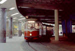Wien: Die Wiener Straßenbahnen vor 50 Jahren: SL 41 (D1 4308 (Karrosseriefabrik Gräf & Stift 1960)) I, Innere Stadt, Schottentor (Untergeschoss der Endstellenanlage ( Jonasreindl )) am 26.