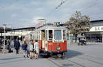 Wien: Die Wiener Straßenbahnen vor 50 Jahren: SL AK (M 4021 + m3 + m3) II, Leopoldstadt, Praterstern am 29.
