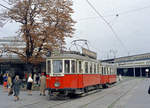 Wien: Die Wiener Straßenbahnen vor 50 Jahren: SL 25 (M 4075 (Lohnerwerke 1928) + m3) II, Leopoldstadt, Praterstern am 25.