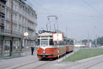 Wien: Die Wiener Straßenbahnen vor 50 Jahren: SL 6 (T2 447 - c2/c3) VI, Mariahilf / XV, Rudolfsheim-Fünfhaus,  Mariahilfer Gürtel / Mariahilfer Straße am 1.