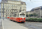 Wien: Die Wiener Straßenbahnen vor 50 Jahren: SL 44 (E 4401) I, Innere Stadt, Schottentor / Universitätsstraße am 27.