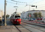 Wien Wiener Linien SL 30 (E1 4780 (SGP 1972) + c4 1316 (Bombardier-Rotax 1974)) XXI, Floridsdorf, Großjedlersdorf, Brünner Straße (Hst.