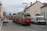 Wien Wiener Linien SL 30 (E1 4540 + c4 1363 (Bombardier-Rotax, vorm. Lohnerwerke, 1975 bzw. 1976)) XXI, Floridsdorf, Stammersdorf, Josef-Flandorfer-Straße am 29. November 2019.