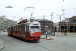 Wien Wiener Stadtwerke-Verkehrsbetriebe / Wiener Linien: Gelenktriebwagen des Typs E1: Motiv: E1 4554 als SL 18.