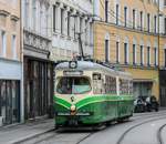 Graz. Am 23.08.2020 fand der 3. Öffnungstag des Tramway Museum Graz statt. Zu Einsatz als Shuttle kam unter anderem 267, hier bei der Lichtenfelsgasse/Kunstuniversität.