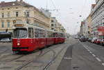Wien Wiener Linien SL 30 (E2 4069 (SGP 1987) + c5 1469 (Bombardier-Rotax 1986)) XXI, Floridsdorf, Brünner Straße / Peitlgasse / Floridsdorfer Markt am 13. Feber / Februar 2019.