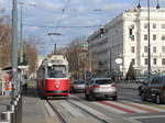 Wien Wiener Linien SL 71 (E2 4098 (SGP 1990)) I, Innere Stadt, Universitätsring (Hst.