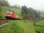 BR 1116 161 mit GZ bei Braz am 16.10.2008