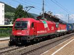 Die 1216 011 und ein unbekannte 1144 mit ein schwere Güterzug - Bf. Steinach im Tirol - 15-06-2017