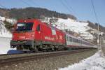 1216 016 mit EC81 bei Matrei am 13.02.2015.