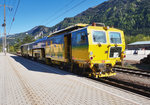 Stopfexpress 09-3X Dynamic (99 81 9121 002-5) von bbw, am 19.4.2016 im Bahnhof Dellach im Drautal.