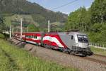 1116 249 als Railjet bei Oberaich am 16.05.2017.