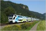 Westbahn 4010.001 und 4010.002 Stadler  KISS  bei der Strstrommessfahrt SPROB 97758 von Linz ber Villach nach Graz.