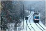 In dieser Umgebung msste sich der Ski Austria Railjet eigentlich wohlfhlen :O)
Beim ersten Schnee, schiebt 1116 251 den RJ 531 von Wien Meidling nach Villach. Zeltweg 10.11.2013