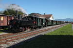 BWB Nostalgiezug mit Lok U25 im Bahnhof Schwarzenberg.30.09.18