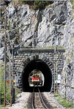 2095 009 mit R 6853(Gsing-Mariazell) vor der Durchfahrt des Reithmauertunnels.