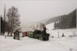 Der nchste Programmpunkt der “The Railway Touring Company” war am 7.2.2012 der  Winterdampf auf der Murtalbahn  - Bespannt mit der U 11  Mauterndorf  (Baujahr 1894) ging es von Murau nach