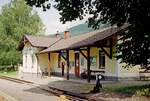 18.07.1998, Österreich,	Pinzgauer Bahn Zell am See – Krimml,  Bahnhof Fürth-Kaprun