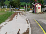 Auch diese kleine Station wurde vom grossen Unwetter im Jahr 2021 stark in Mitleidenschaft gezogen. Pinzgau, 10.8.2021