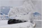 Mh.3 der Pinzgauer Lokalbahn mit dem Fotozug Sdz 900 von Zell am See nach Krimml am 1.2.2015 kurz vor Niedernsill aufgenommen.