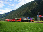 Zillertalbahn D15 mit dem R149 kurz vor der Einfahrt in Mayrhofen.