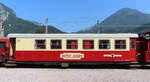 Der Buffetwagen im Dampfzug der Zillertalbahn. Jenbach, 21.6.2023