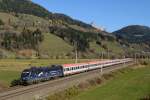 Eine der längstdienensten ÖBB-Werbeloks ist die 1116 120  Licht ins Dunkel .