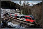 4024 052 zwischen Breitenstein und Semmering am 8.03.2018.