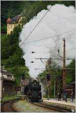 B&B 33 132 bei einer Scheinanfahrt mit Sdz R 14552 von Mrzzuschlag nach Wien Heiligenstadt.  
Bf Semmering 28.5.2011