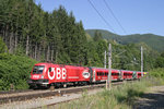 1116.225 ÖFB als RJ-539 bei der Einfahrt in Payerbach/R. am 27.8.16