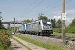 187 316 + 187 315 von Railpool als Probelokzug bei St.Egyden am 17.05.2017.